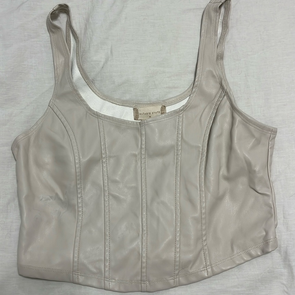 Altard state leather tank top